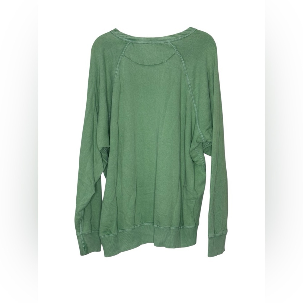 Aerie Take It Easy Tiger 100% Cotton Green Sweatshirt NWT XL - Picture 7 of 10